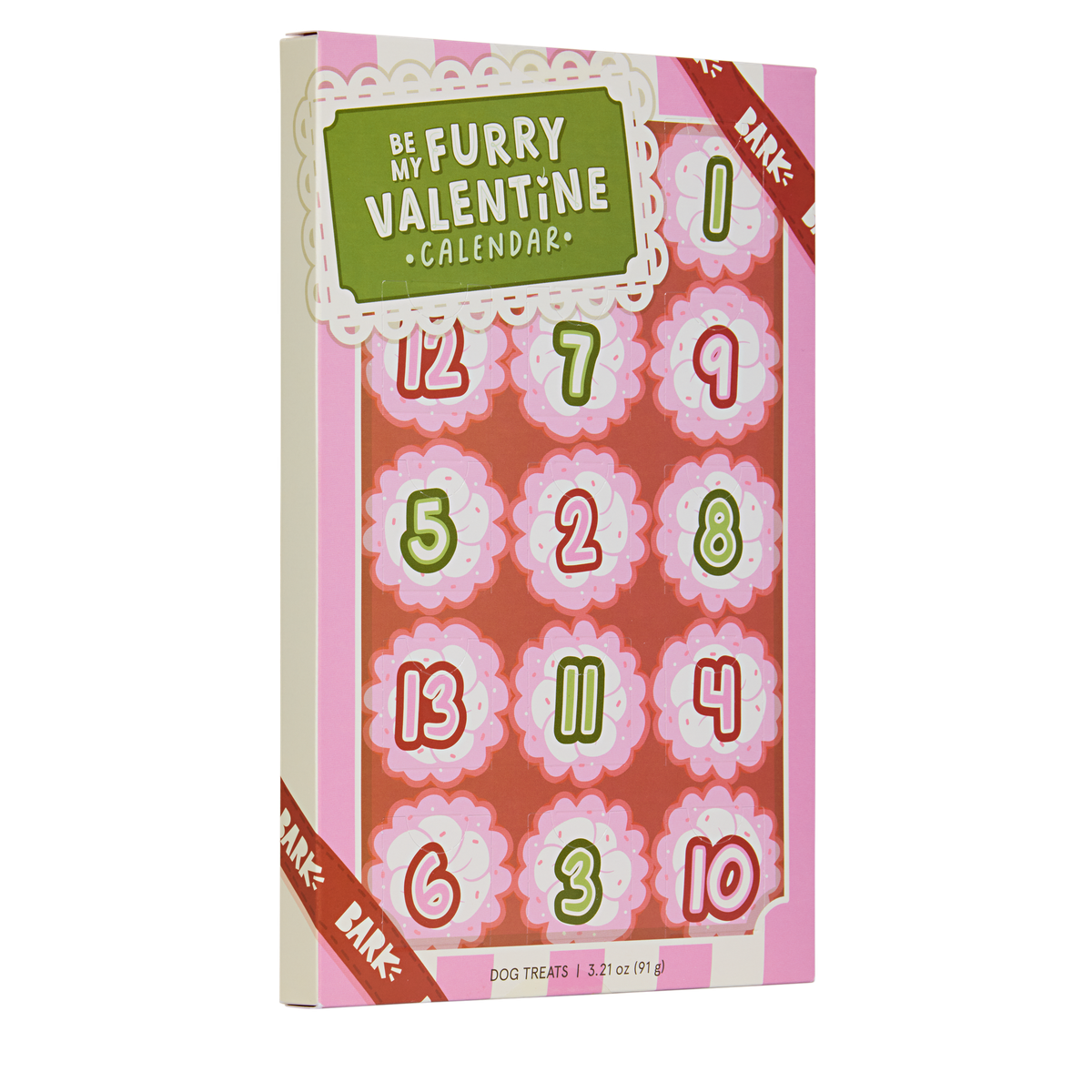 Be My Furry Valentine Treat Calendar Vegetarian Hard & Crunchy Dog Treats