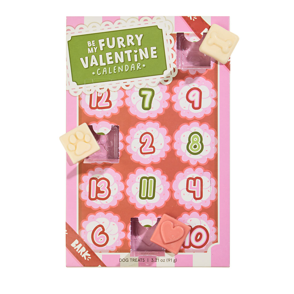 Be My Furry Valentine Treat Calendar Vegetarian Hard & Crunchy Dog Treats