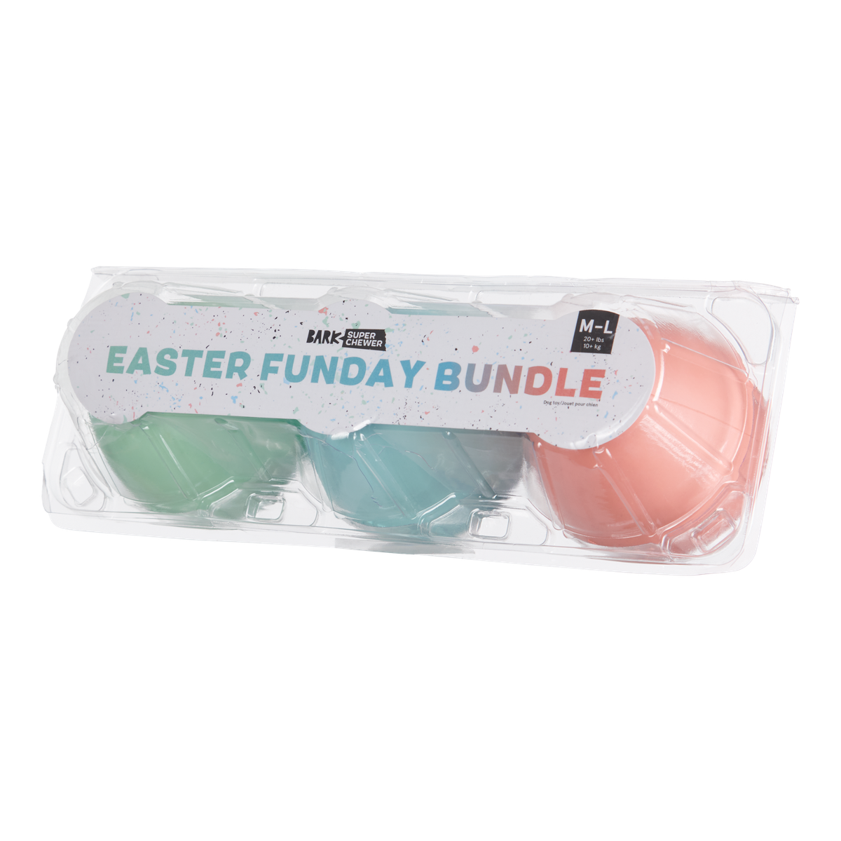 Easter Funday Bundle Super Chewer Durable Multi-Part Dog Toy